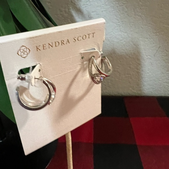 Kendra Scott Silver Double Hoop Earrings - Picture 4 of 7